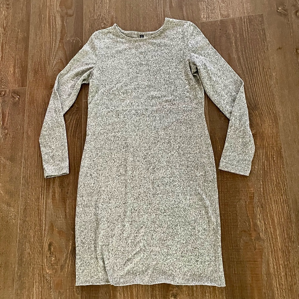 Chic Heather Gray Long Sleeve Dress